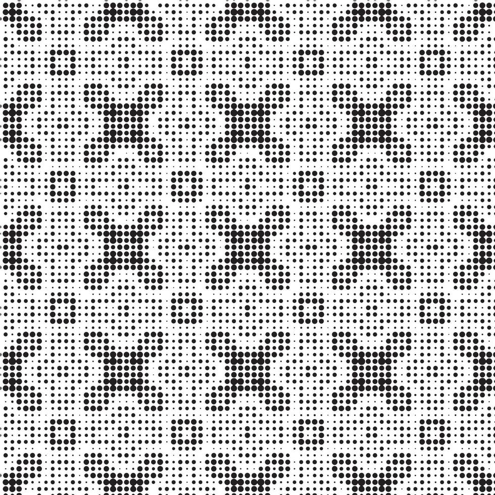 Abstract halftone ornamental geometric background. Pop art style card. Grunge texture. vector
