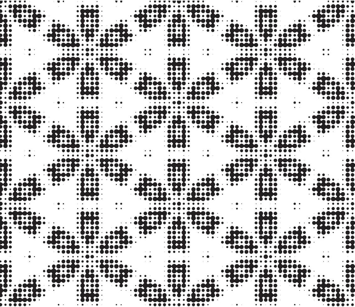 Abstract halftone ornamental geometric background. Pop art style card. Grunge texture. vector