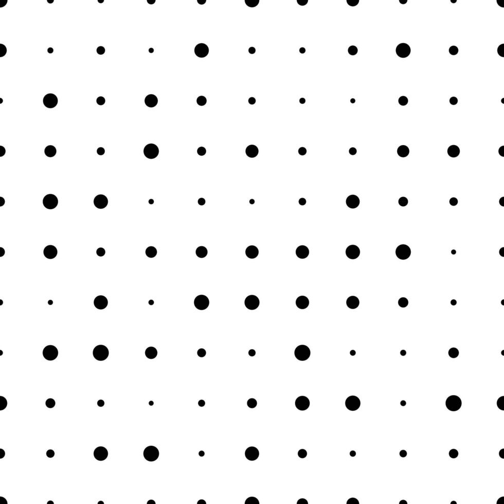 Seamless pattern with grunge halftone dots. Dotted texture. Abstract geometrical pattern of round shape. Screen print. vector