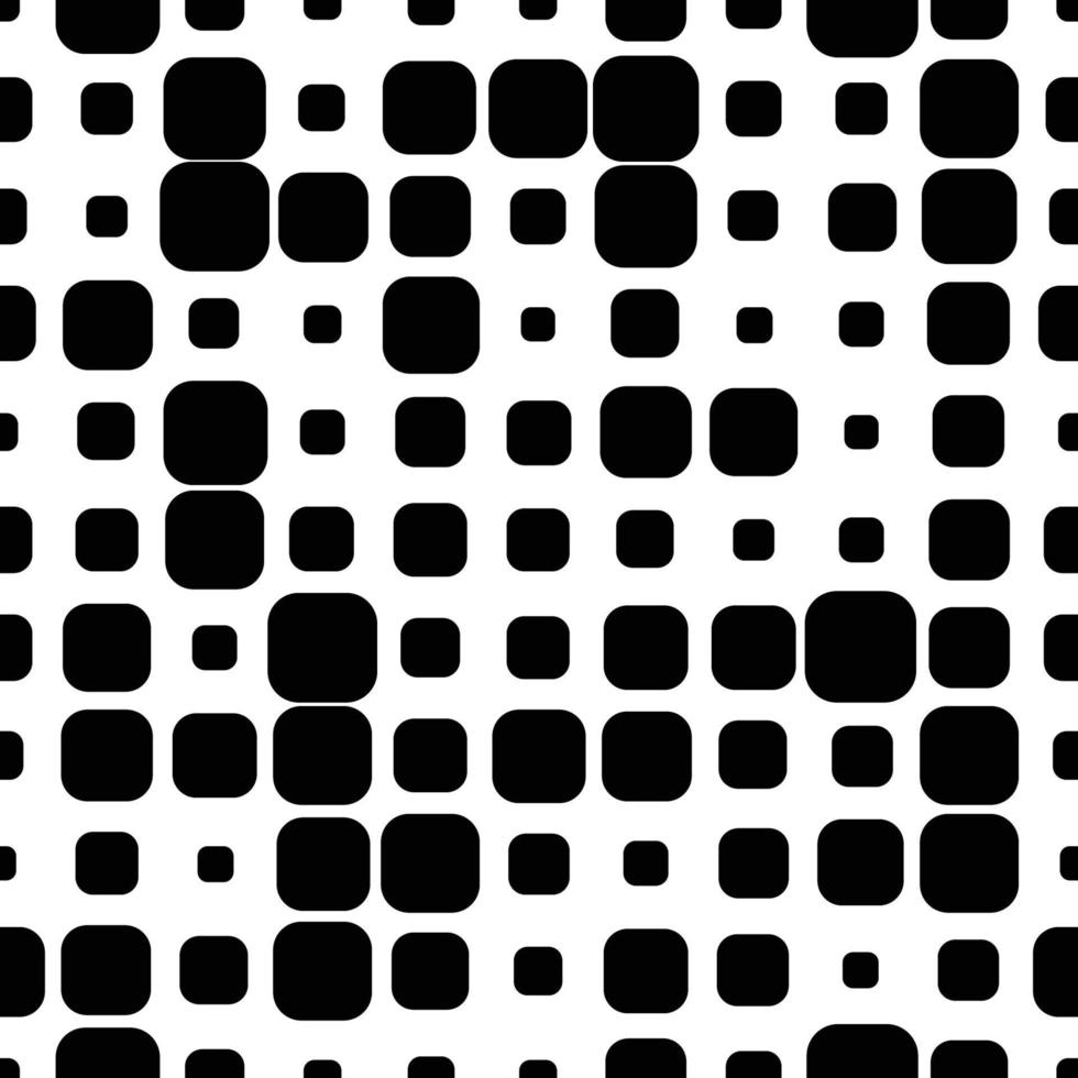 Abstract seamless pattern with grunge halftone square dots. Halftone background. Polka dot infinity. Abstract geometrical pattern of round shape.Screen print. vector