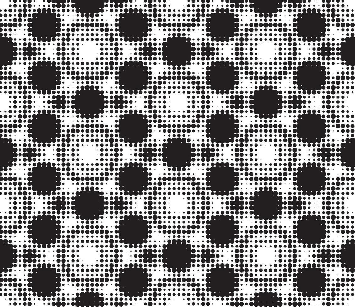 Abstract halftone ornamental geometric background. Pop art style card. Grunge texture. vector