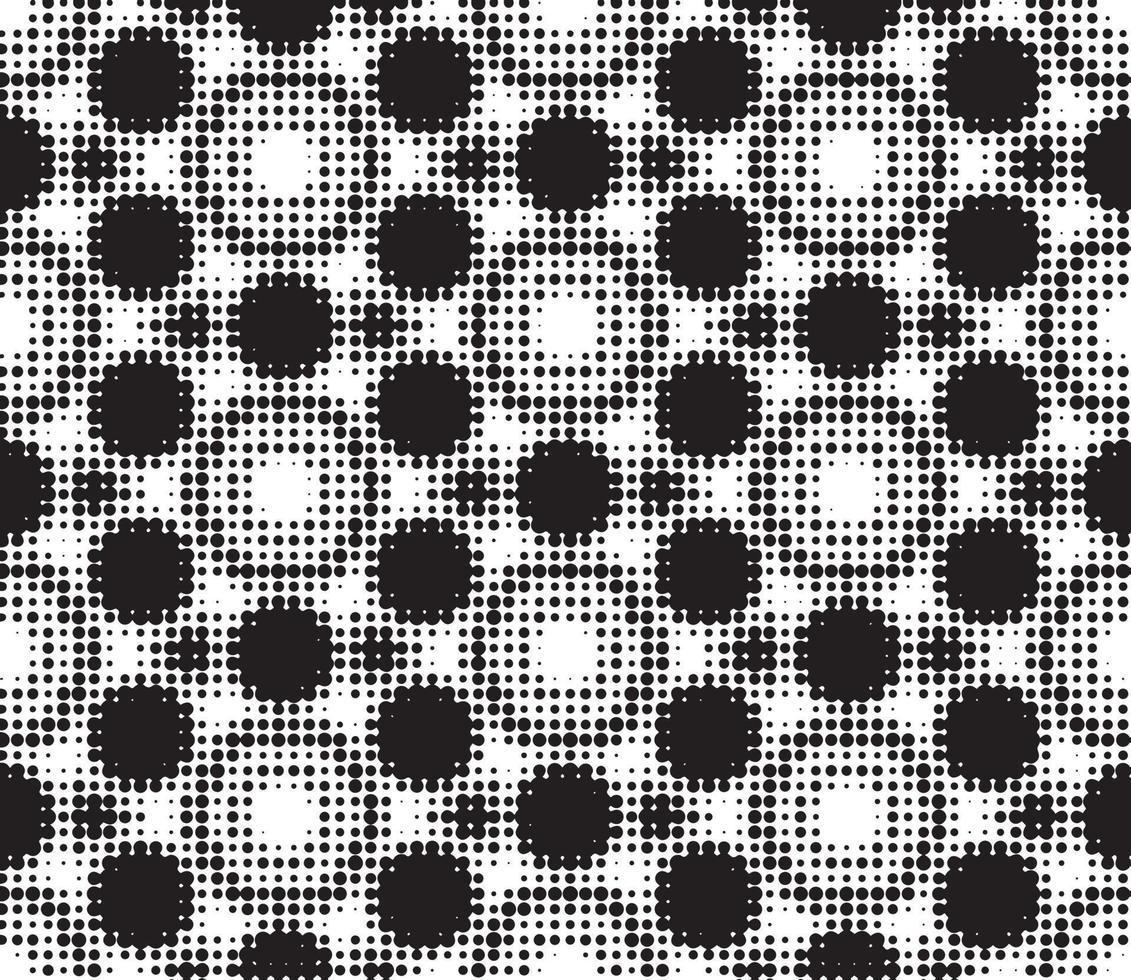 Abstract halftone ornamental geometric background. Pop art style card. Grunge texture. vector