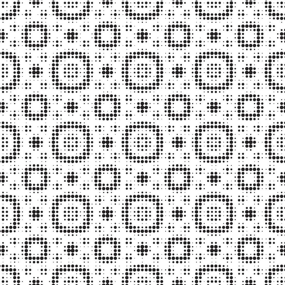 Abstract halftone ornamental geometric background. Pop art style card. Grunge texture. vector