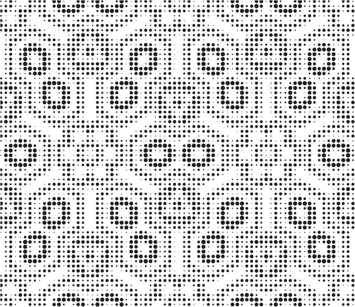 Abstract halftone ornamental geometric background. Pop art style card. Grunge texture. vector
