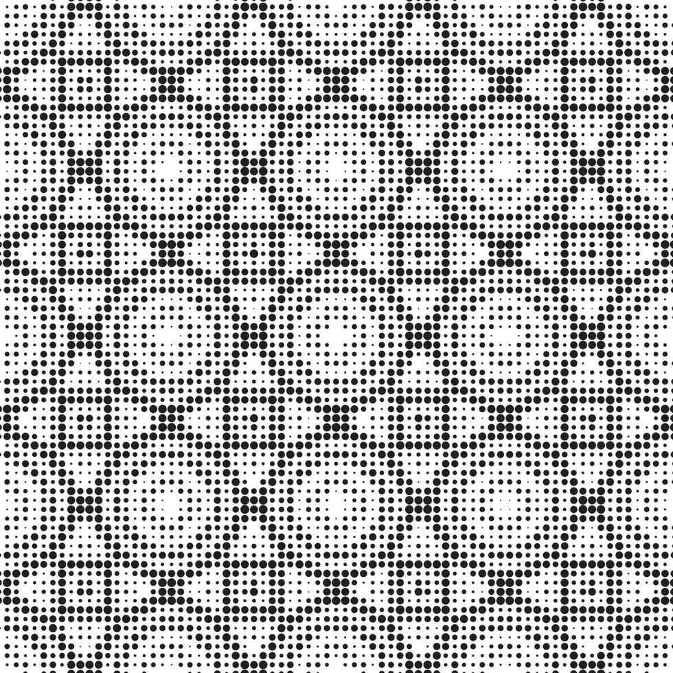 Abstract halftone ornamental geometric background. Pop art style card. Grunge texture. vector