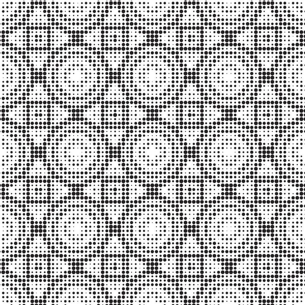 Abstract halftone ornamental geometric background. Pop art style card. Grunge texture. vector