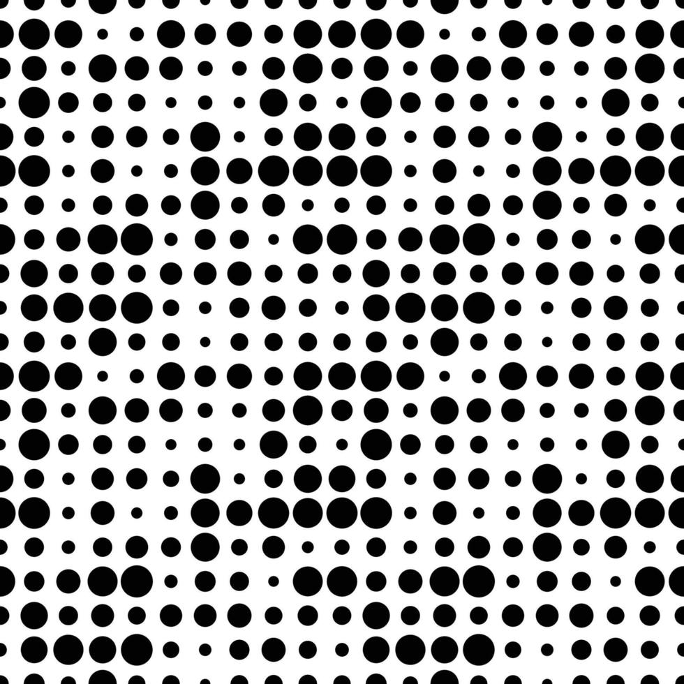 Seamless pattern with grunge halftone dots. Dotted texture. Abstract geometrical pattern of round shape. Screen print. vector
