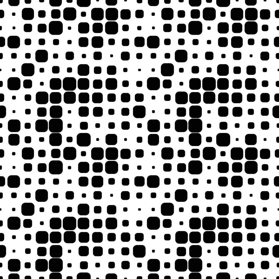 Abstract seamless pattern with grunge halftone square dots. Halftone background. Polka dot infinity. Abstract geometrical pattern of round shape.Screen print. vector