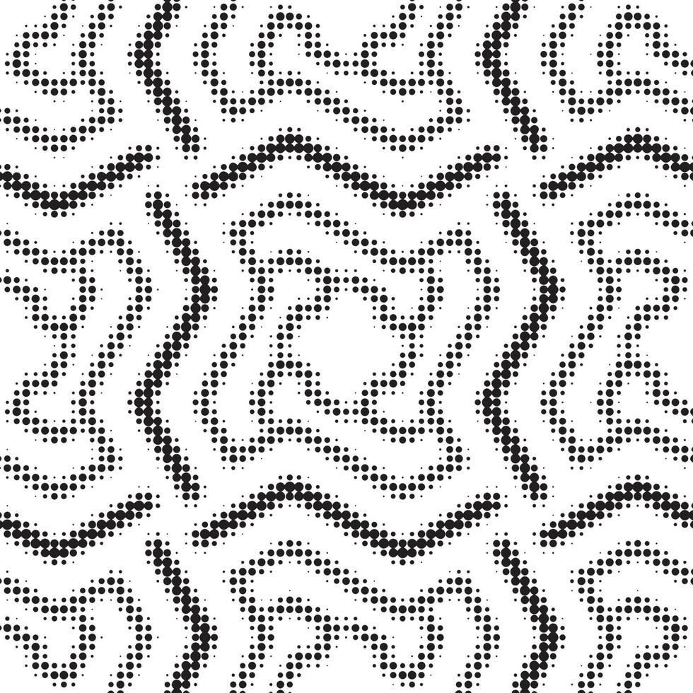 Abstract halftone ornamental geometric background. Pop art style card. Grunge texture. vector