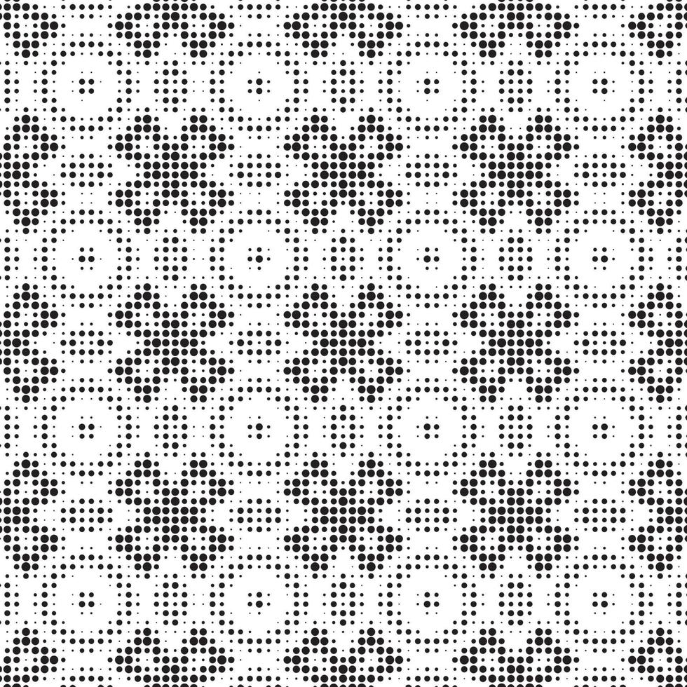 Abstract halftone ornamental geometric background. Pop art style card. Grunge texture. vector