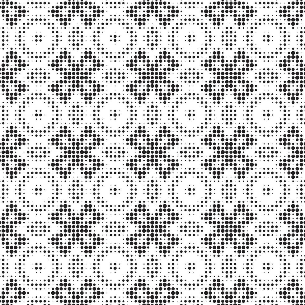 Abstract halftone ornamental geometric background. Pop art style card. Grunge texture. vector