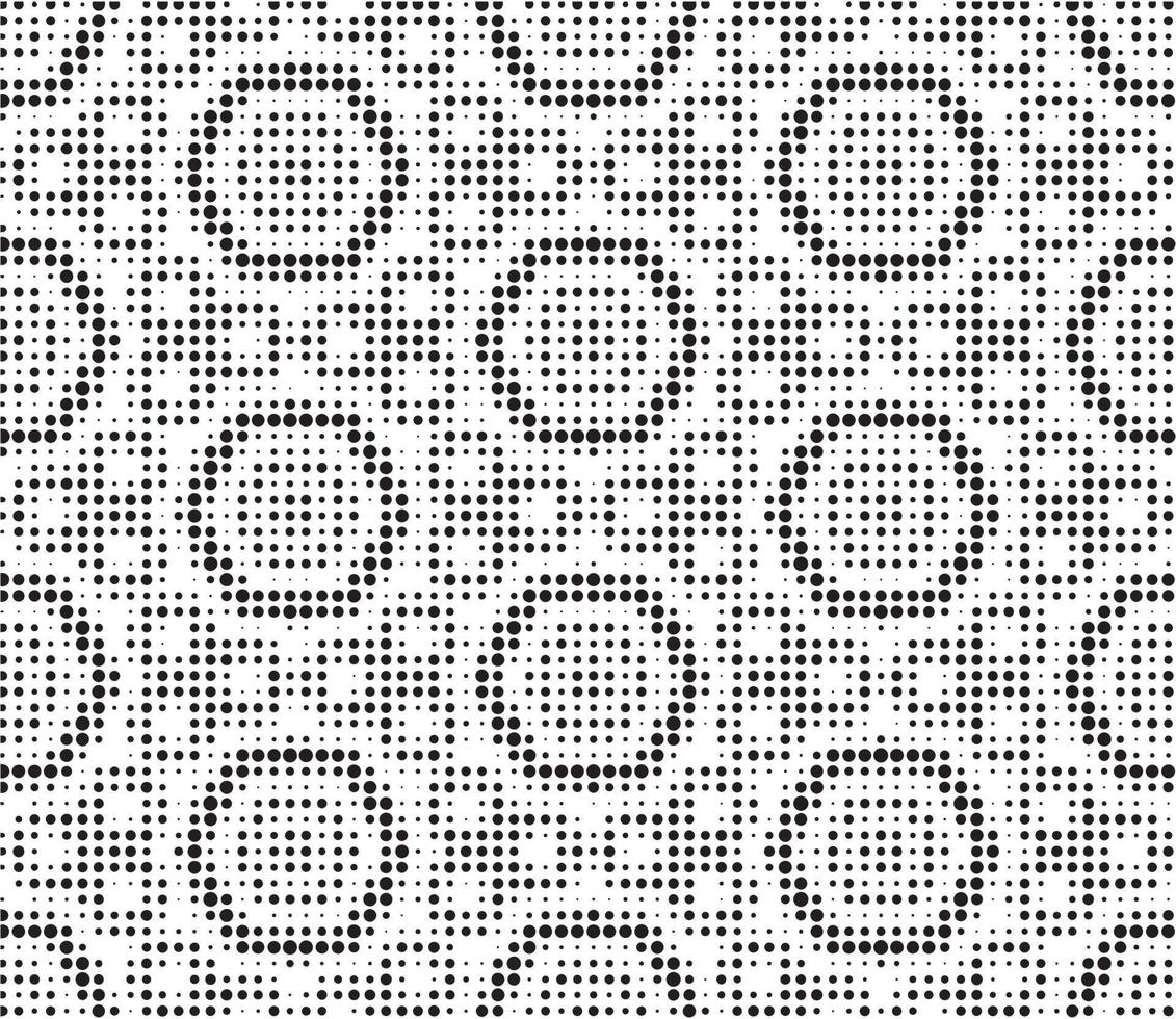 Abstract halftone ornamental geometric background. Pop art style card. Grunge texture. vector