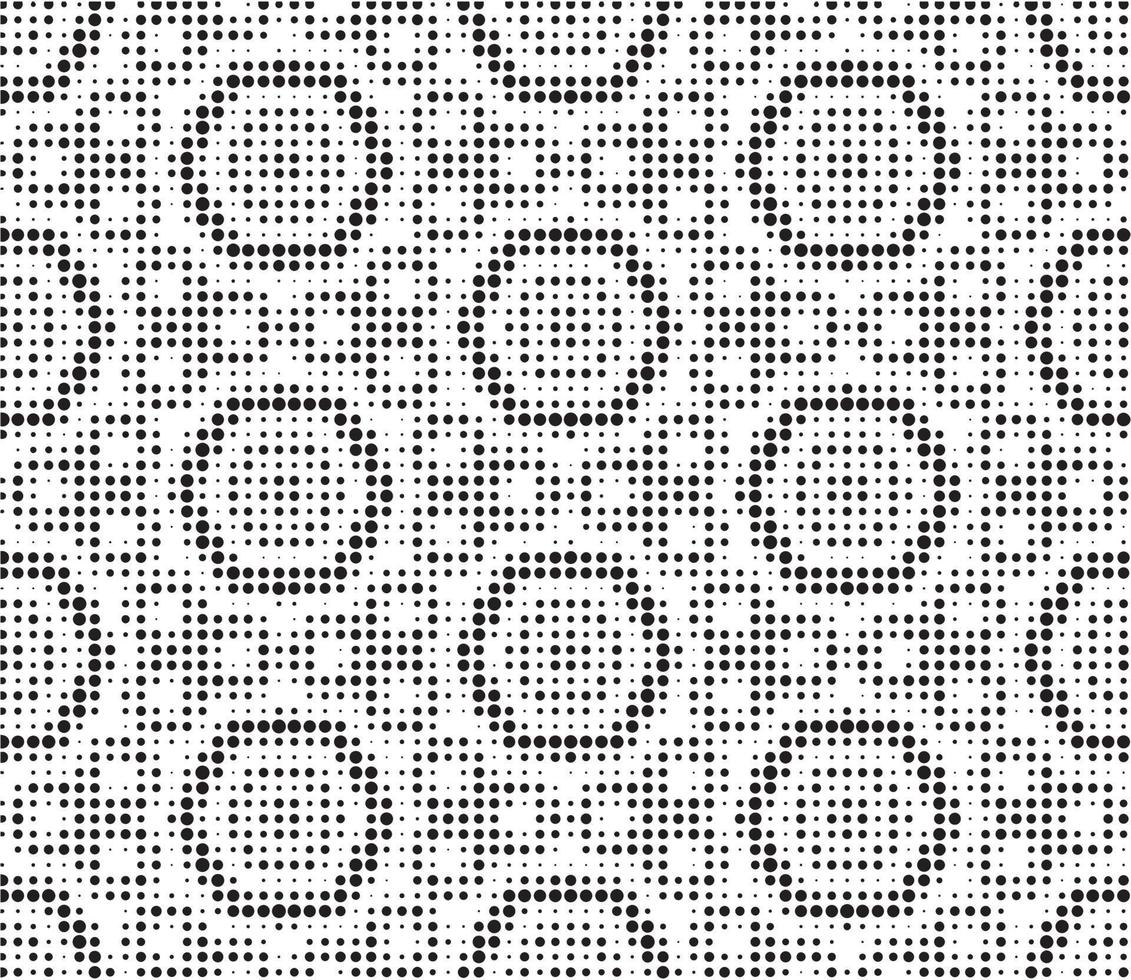 Abstract halftone ornamental geometric background. Pop art style card. Grunge texture. vector