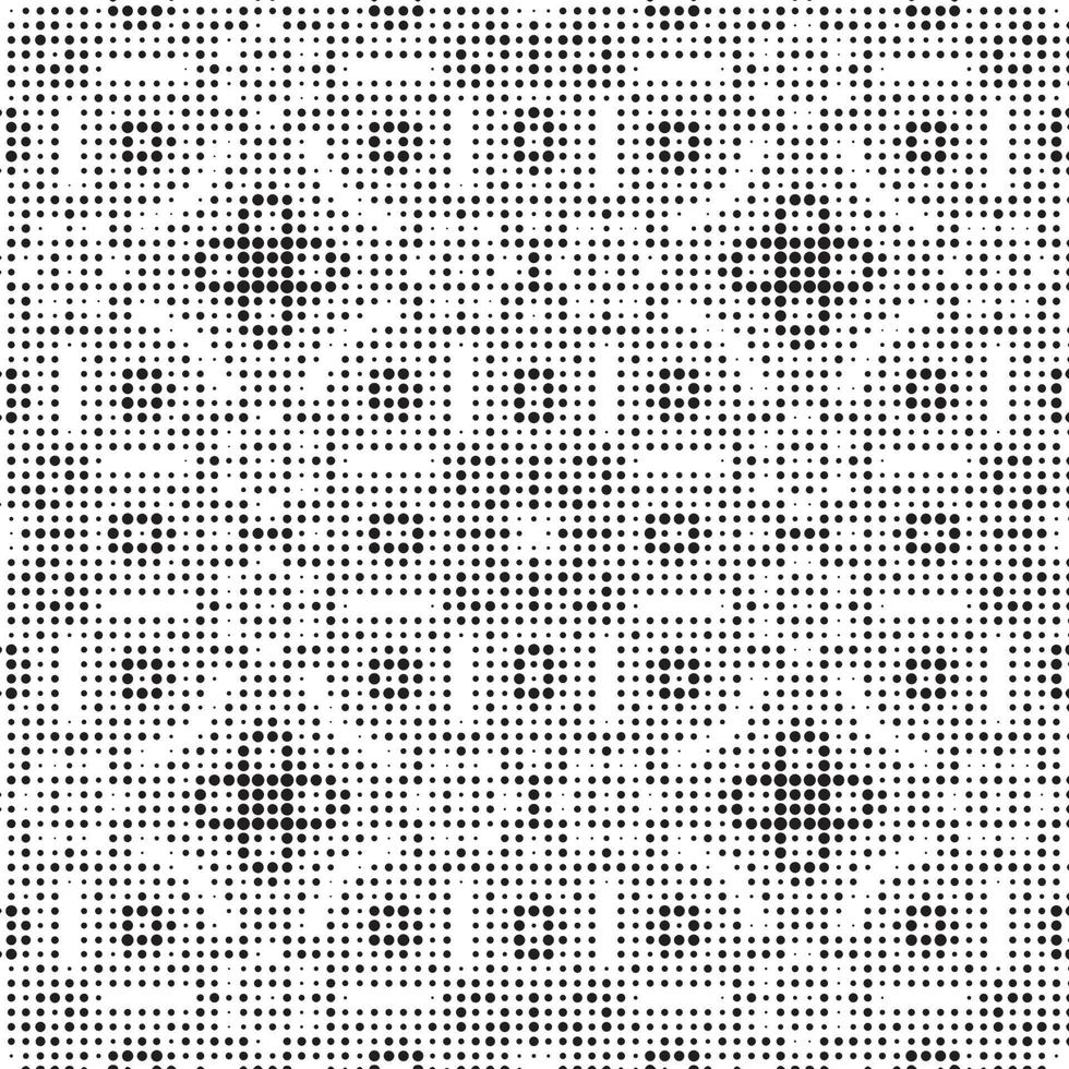 Abstract halftone ornamental geometric background. Pop art style card. Grunge texture. vector