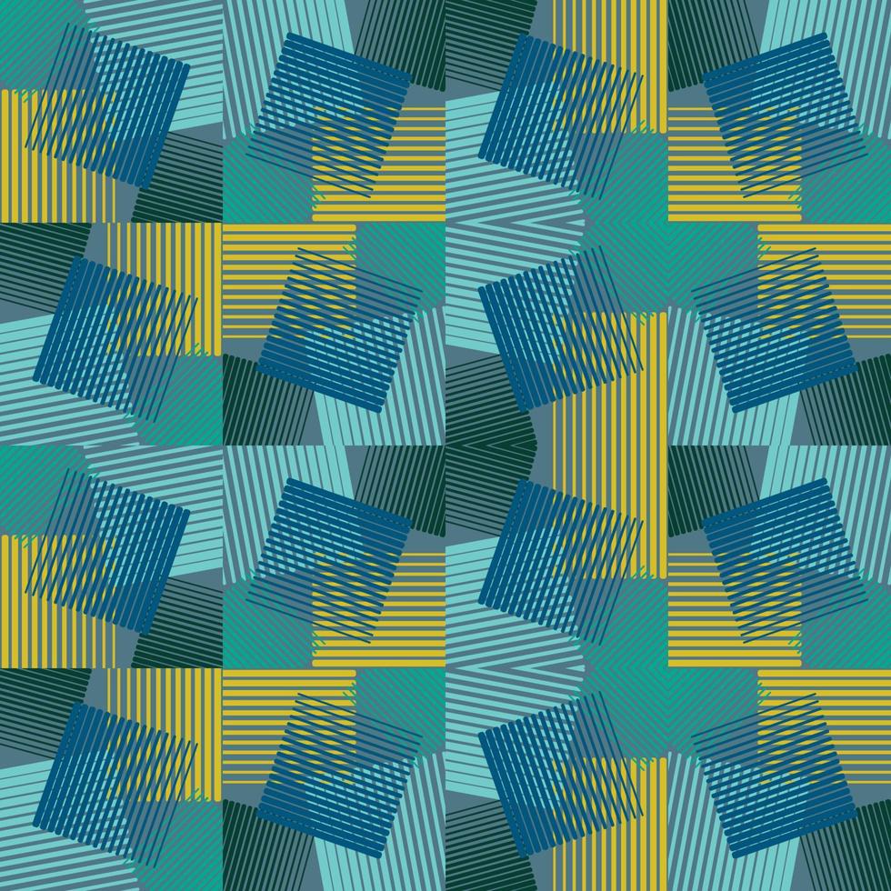 Abstract halftone seamless pattern. Background with striped texture. Geometric mosaic, tile. vector