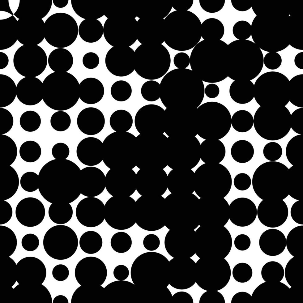 Seamless pattern with grunge halftone dots. Dotted texture. Abstract geometrical pattern of round shape. Screen print. vector