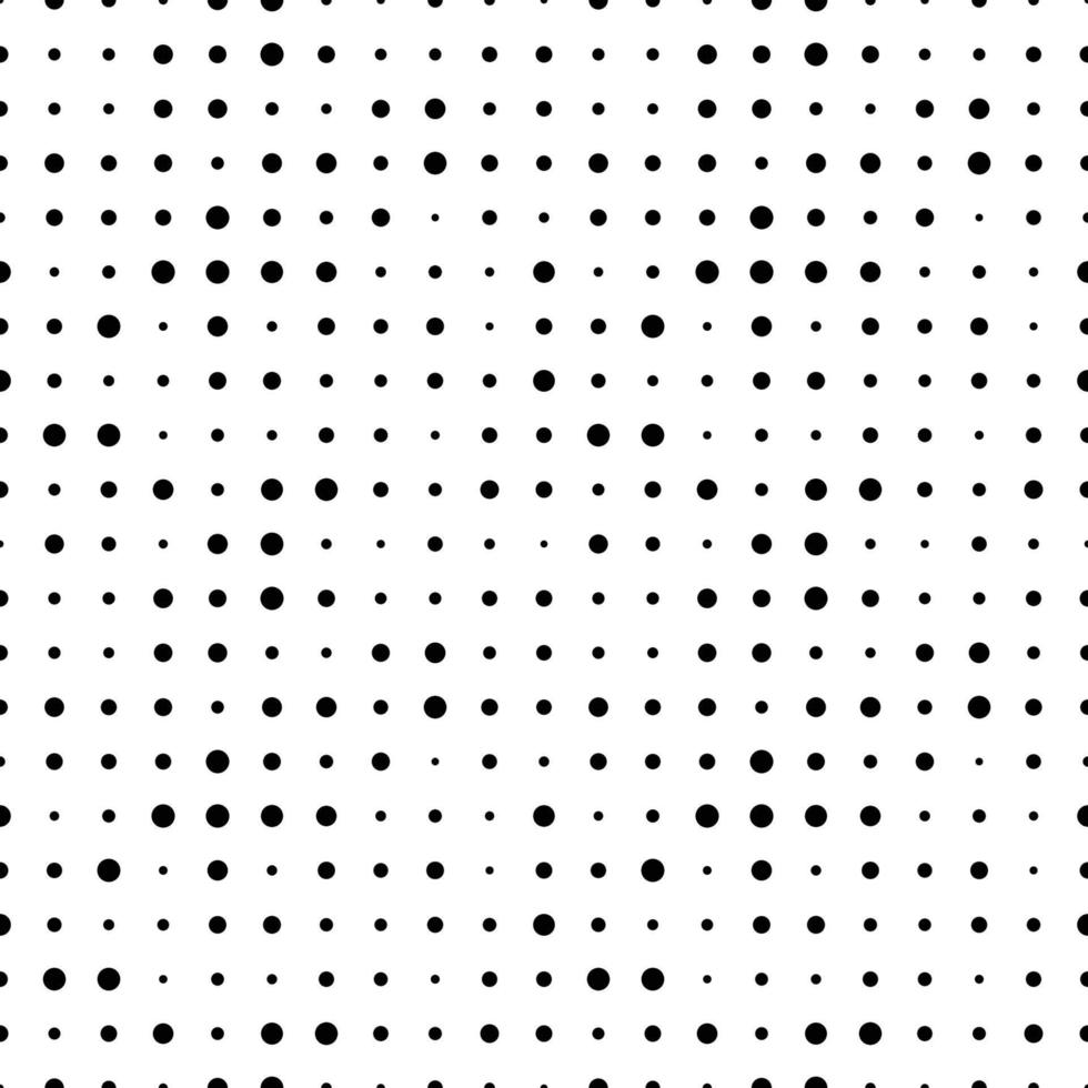 Seamless pattern with grunge halftone dots. Dotted texture. Abstract geometrical pattern of round shape. Screen print. vector