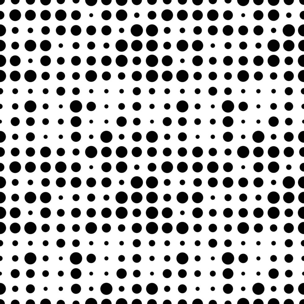 Seamless pattern with grunge halftone dots. Dotted texture. Abstract geometrical pattern of round shape. Screen print. vector