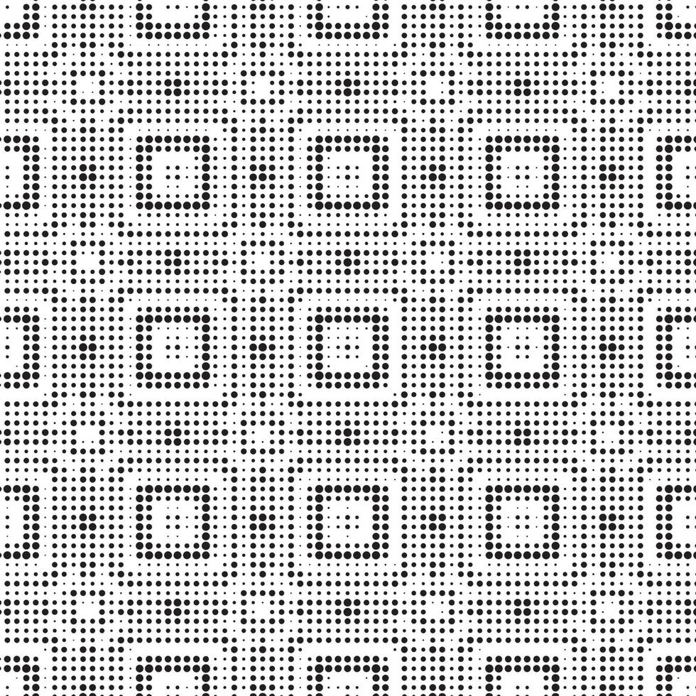 Abstract halftone ornamental geometric background. Pop art style card. Grunge texture. vector
