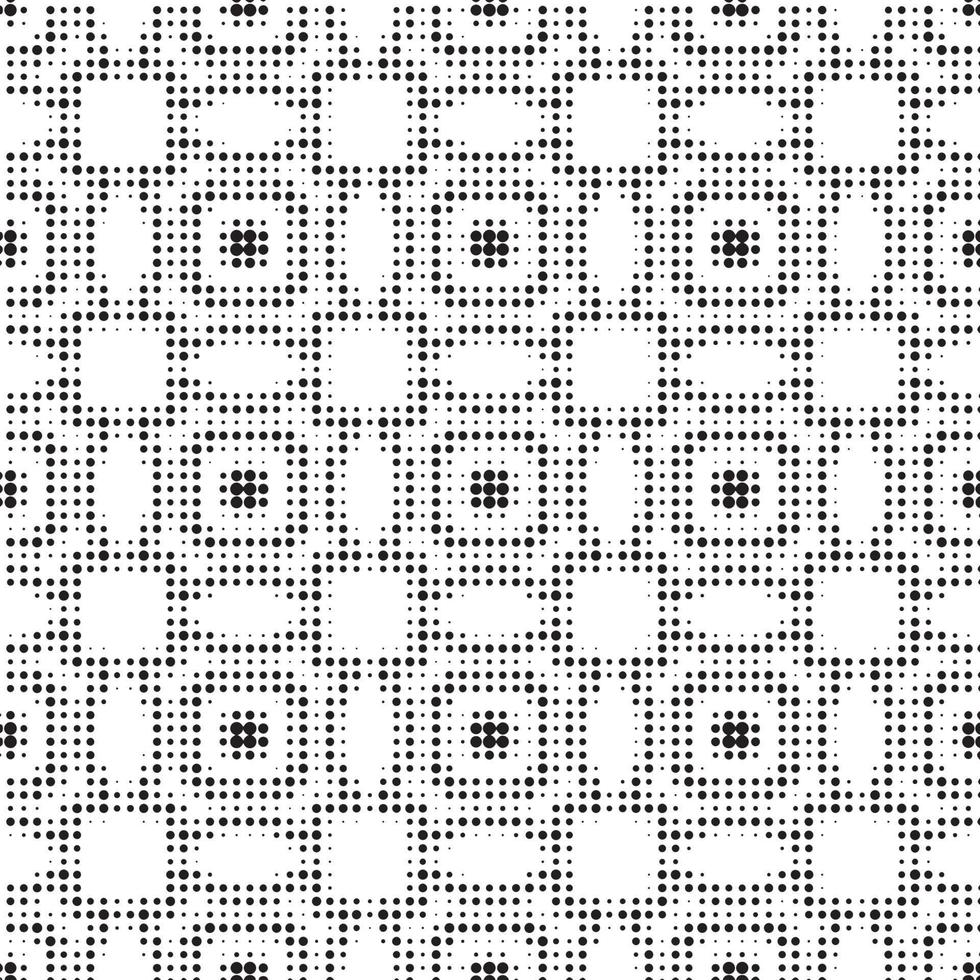 Abstract halftone ornamental geometric background. Pop art style card. Grunge texture. vector