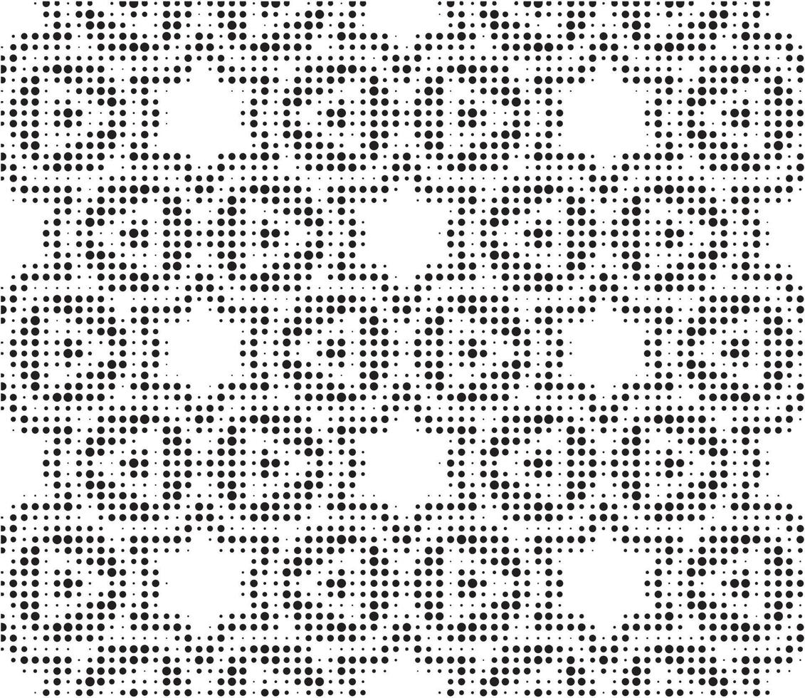 Abstract halftone ornamental geometric background. Pop art style card. Grunge texture. vector