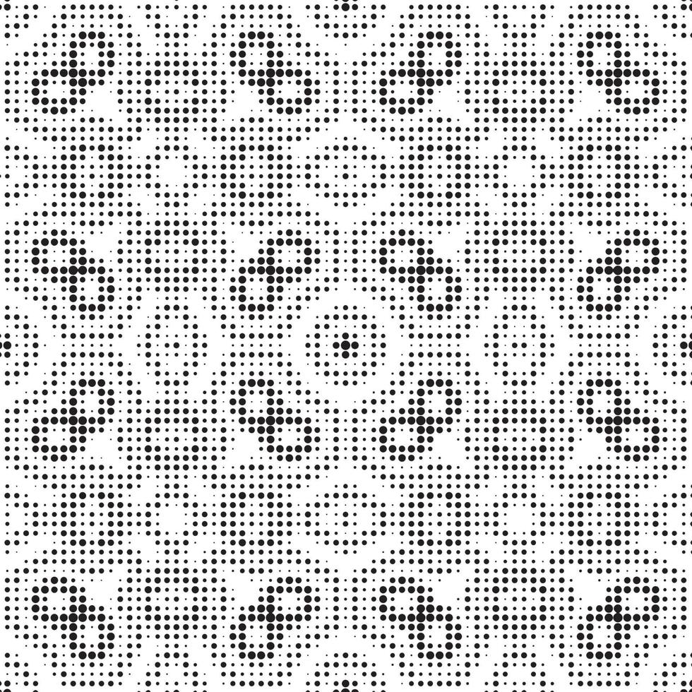 Abstract halftone ornamental geometric background. Pop art style card. Grunge texture. vector