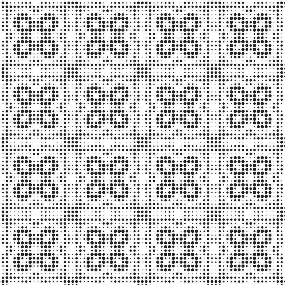 Abstract halftone ornamental geometric background. Pop art style card. Grunge texture. vector