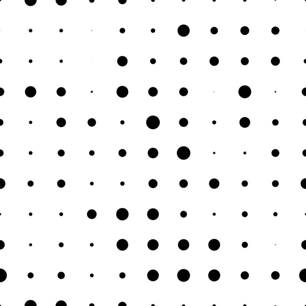 Seamless pattern with grunge halftone dots. Dotted texture. Abstract geometrical pattern of round shape. Screen print. vector