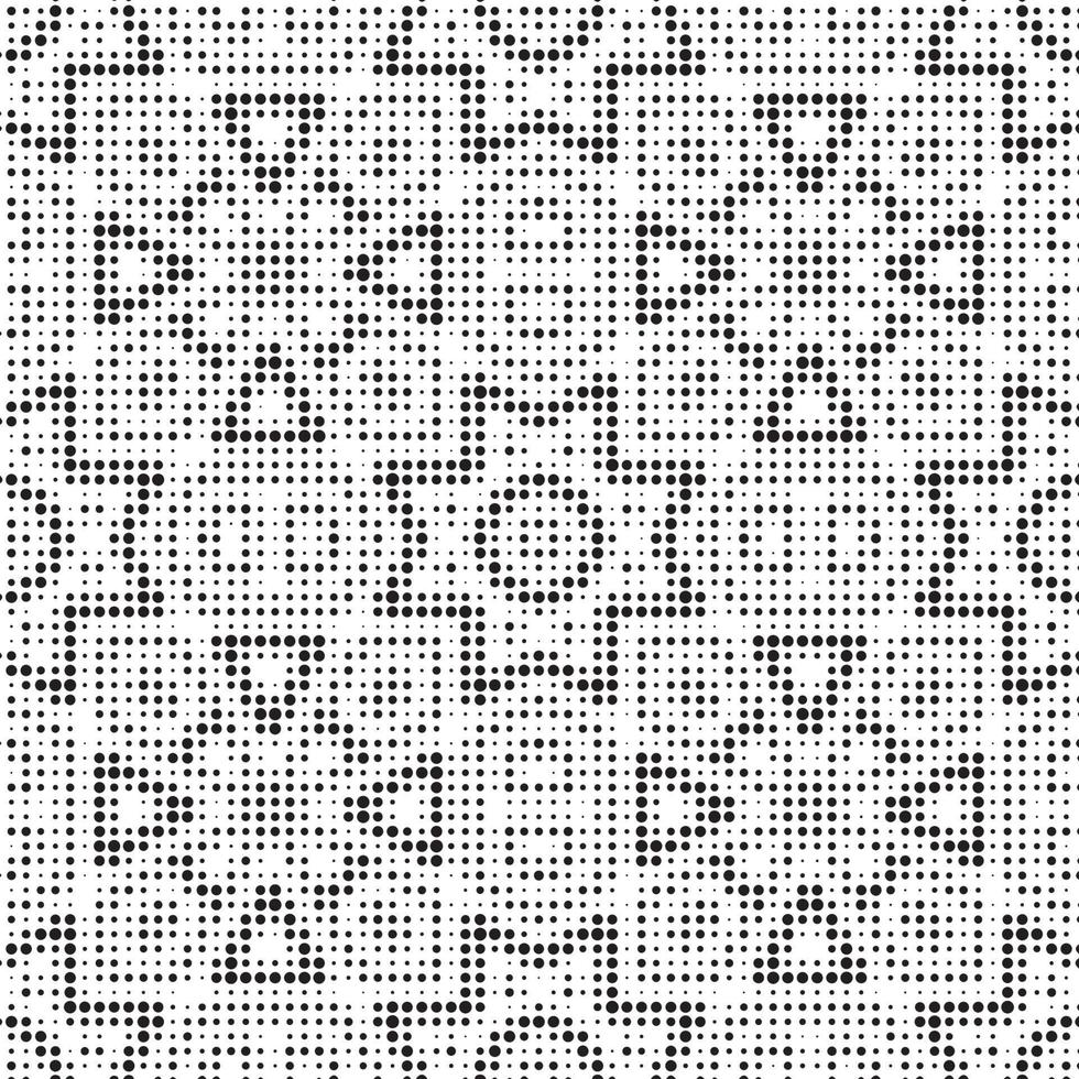 Abstract halftone ornamental geometric background. Pop art style card. Grunge texture. vector