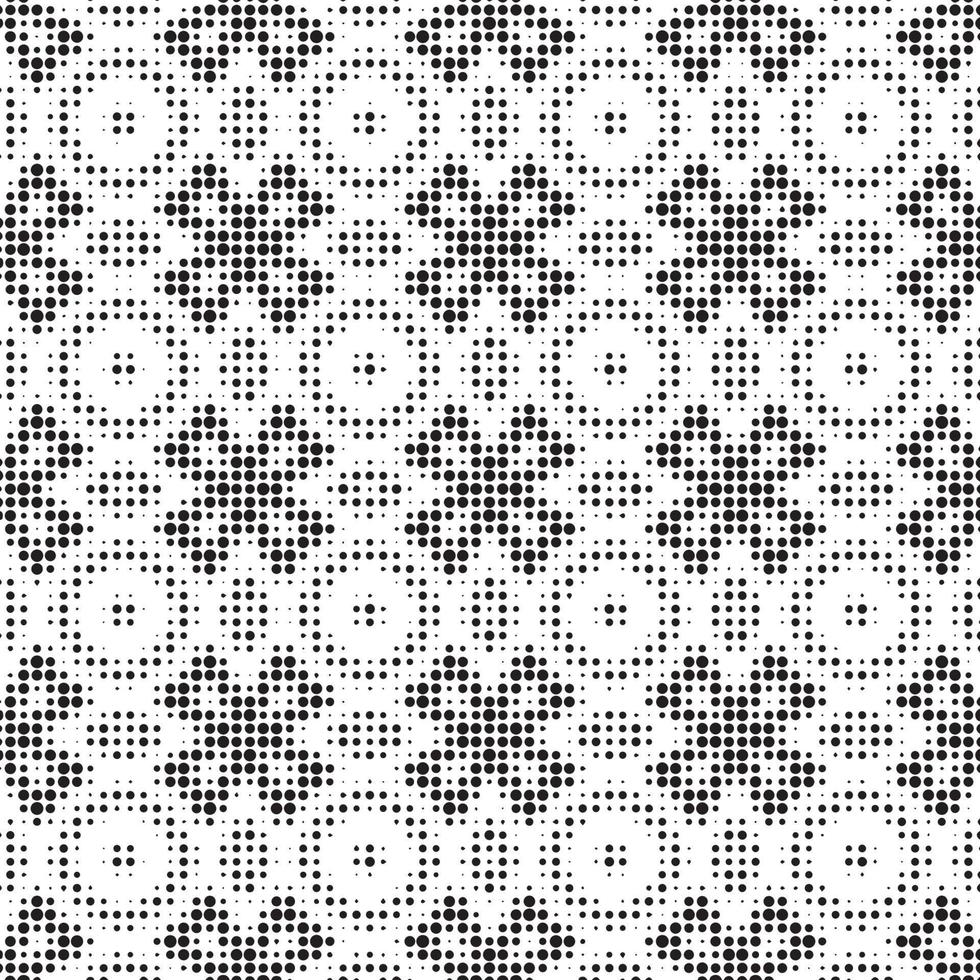 Abstract halftone ornamental geometric background. Pop art style card. Grunge texture. vector