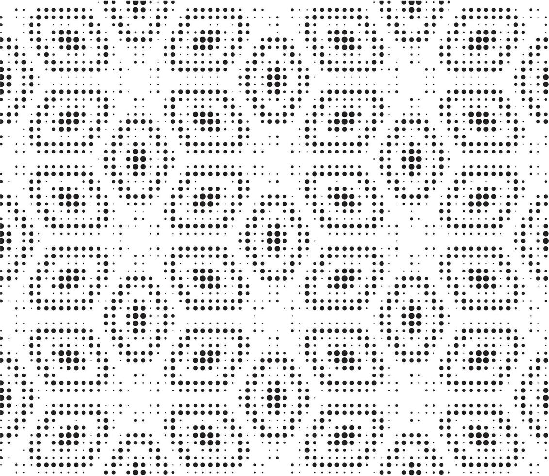 Abstract halftone ornamental geometric background. Pop art style card. Grunge texture. vector