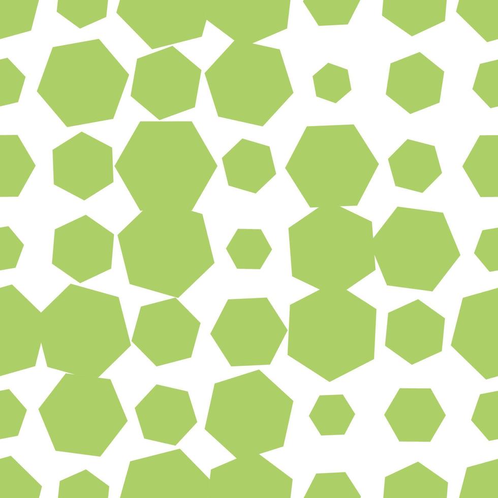 Colorful abstract halftone seamless pattern with hexagon, geometric shapes. vector