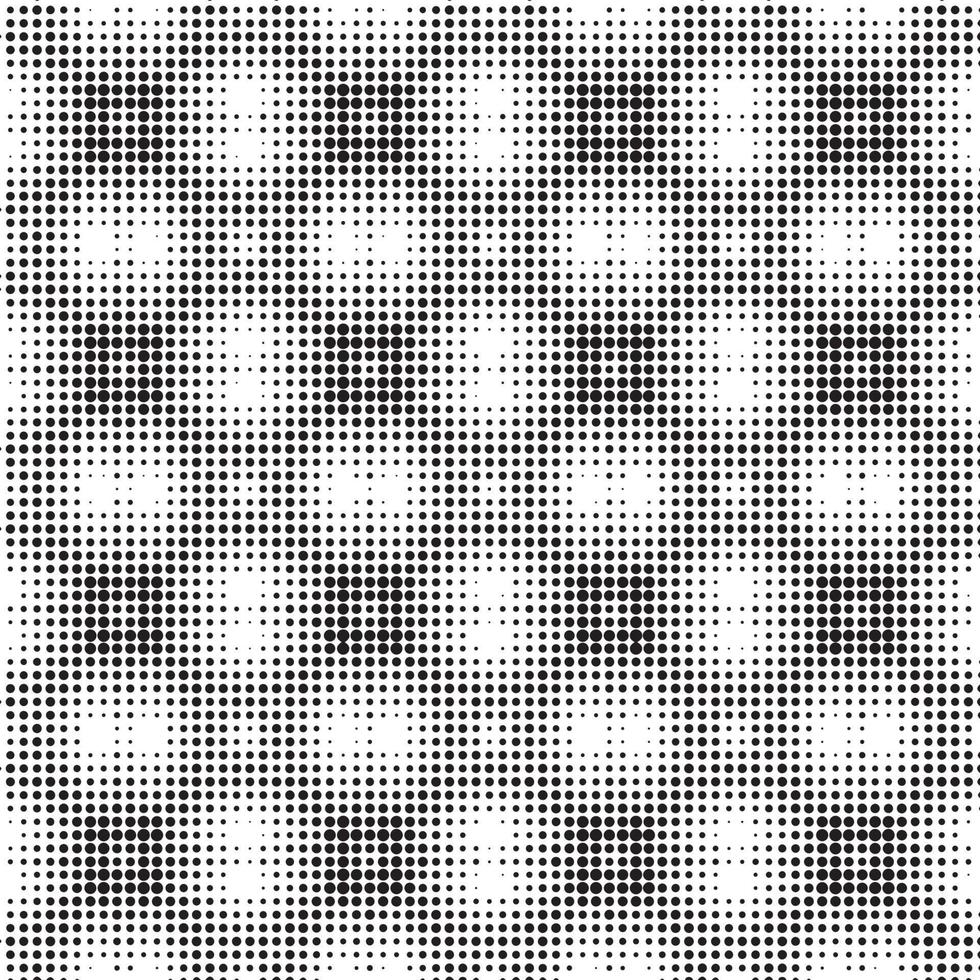 Abstract halftone ornamental geometric background. Pop art style card. Grunge texture. vector