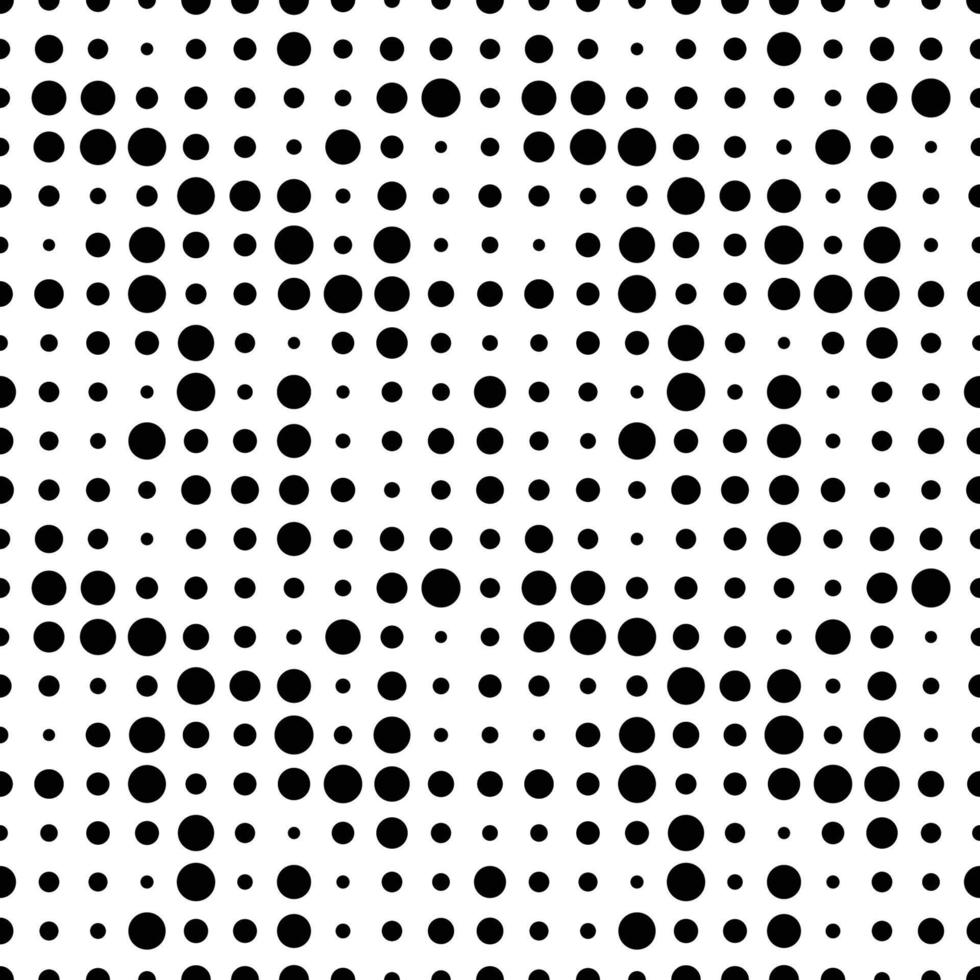 Seamless pattern with grunge halftone dots. Dotted texture. Abstract geometrical pattern of round shape. Screen print. vector