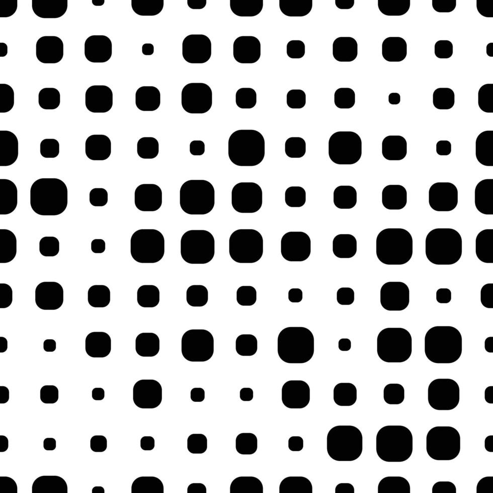 Abstract seamless pattern with grunge halftone square dots. Halftone background. Polka dot infinity. Abstract geometrical pattern of round shape.Screen print. vector