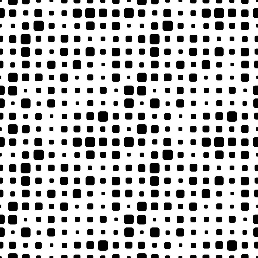 Abstract seamless pattern with grunge halftone square dots. Halftone background. Polka dot infinity. Abstract geometrical pattern of round shape.Screen print. vector
