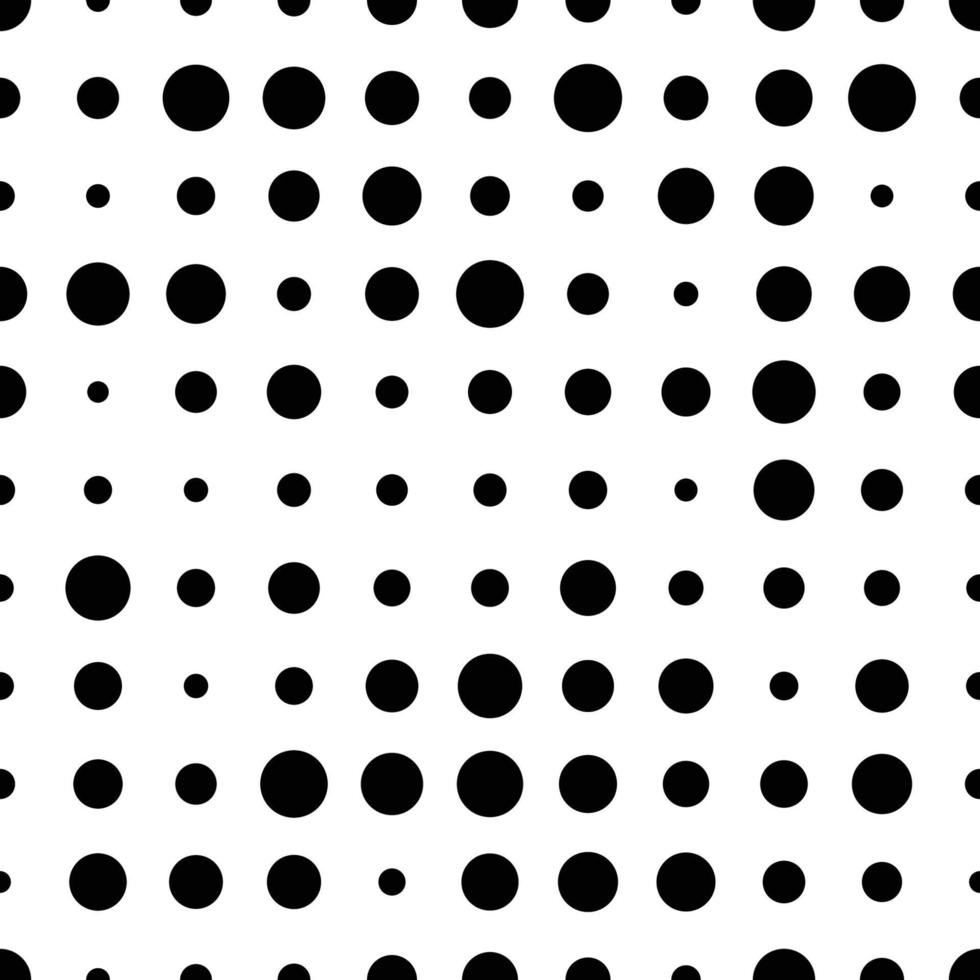 Seamless pattern with grunge halftone dots. Dotted texture. Abstract geometrical pattern of round shape. Screen print. vector