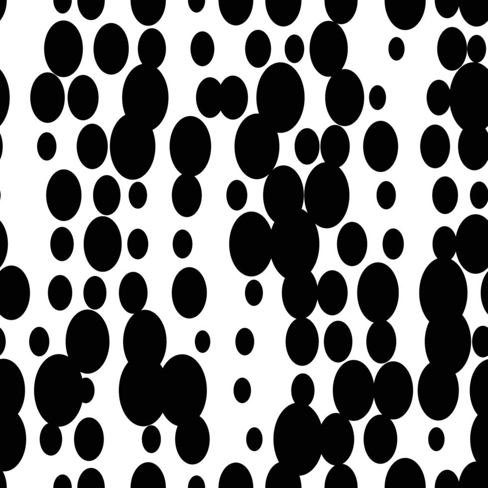 Black and white seamless pattern with halftone dots. Dotted texture. Abstract geometrical pattern of round shape. Screen print. vector