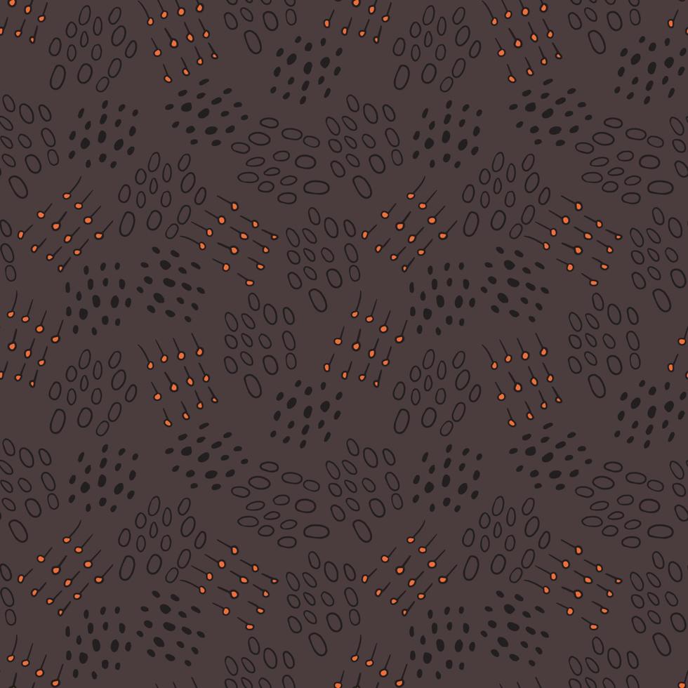 Cute hand drawn doodle shapes seamless pattern. Messy texture of different dots, circles. vector