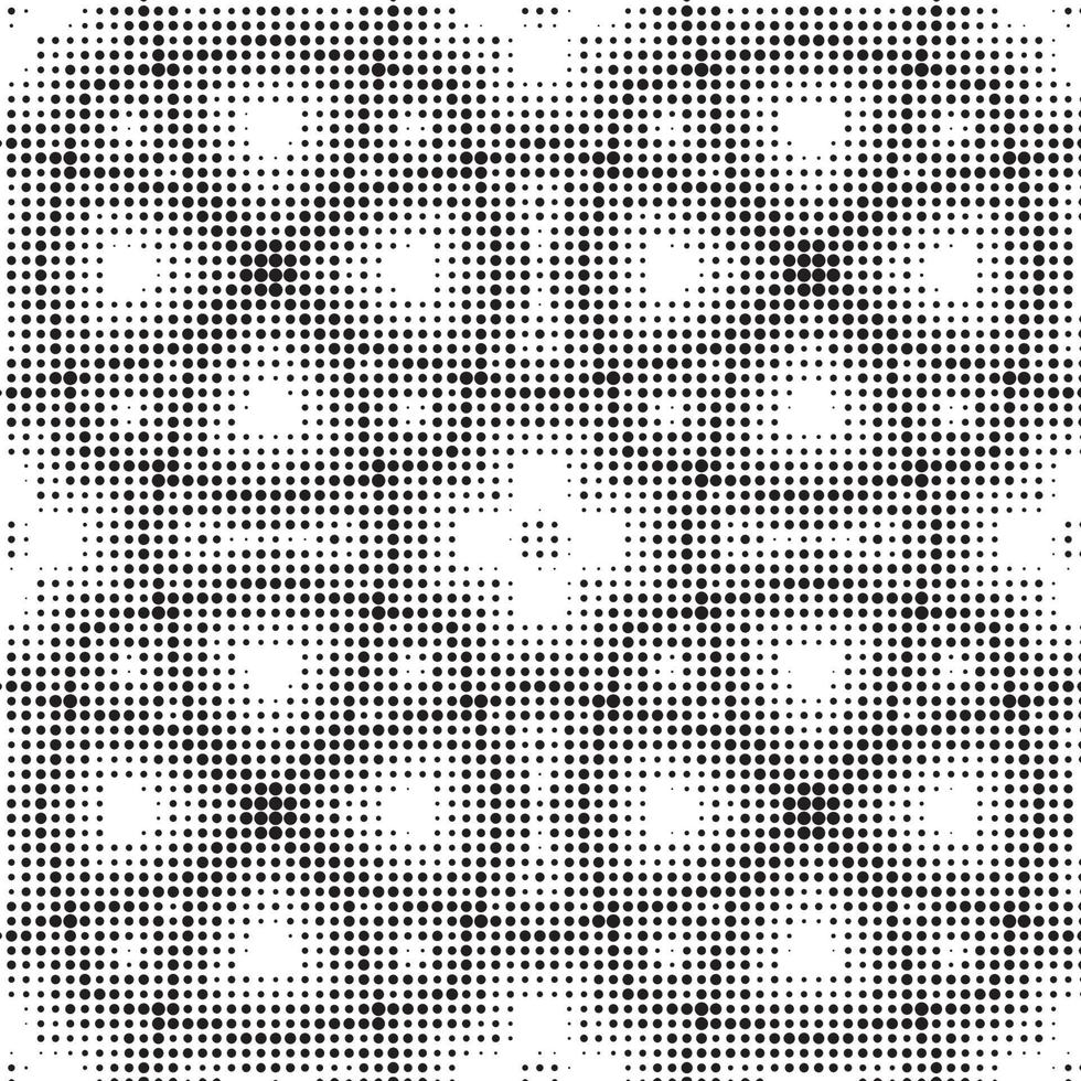 Abstract halftone ornamental geometric background. Pop art style card. Grunge texture. vector