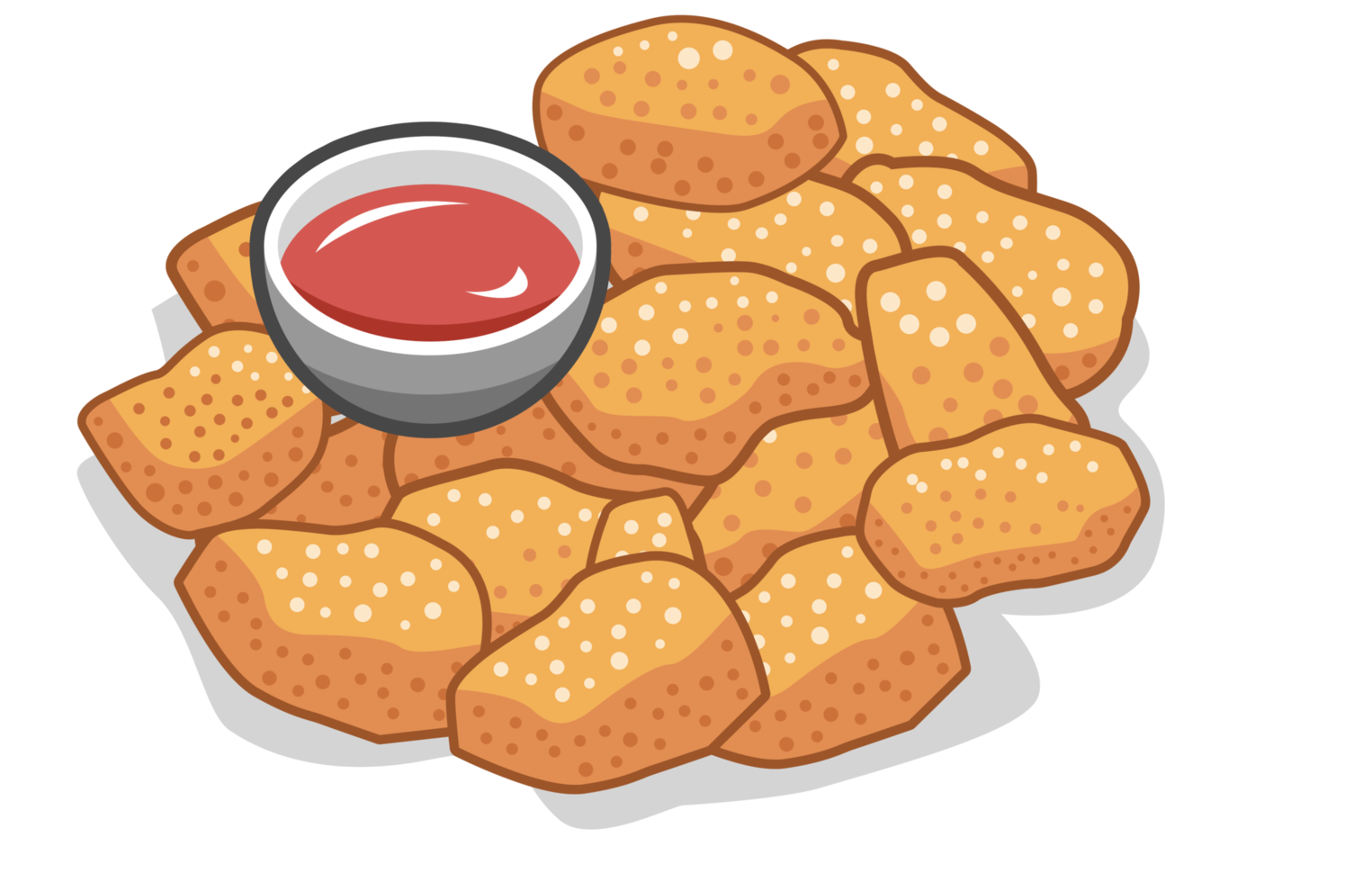 Nuggets png graphic clipart design