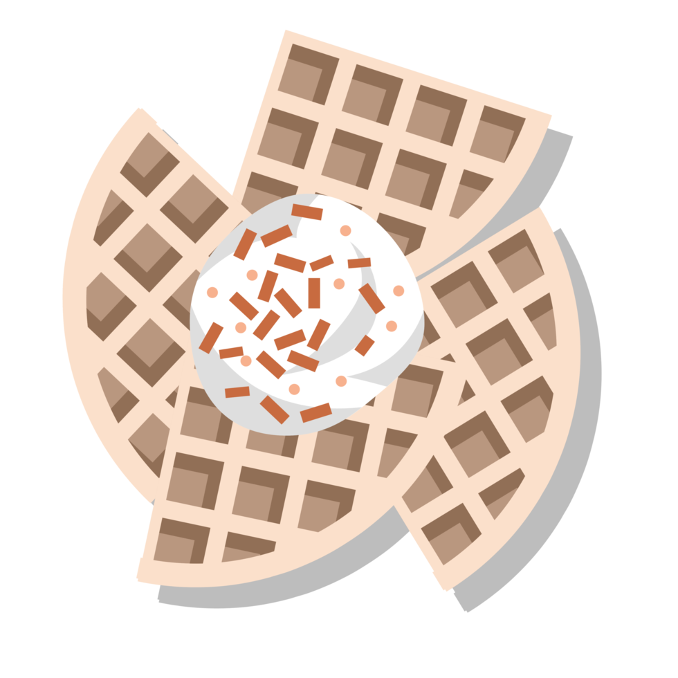 Waffel-PNG-Grafik-Clipart-Design png