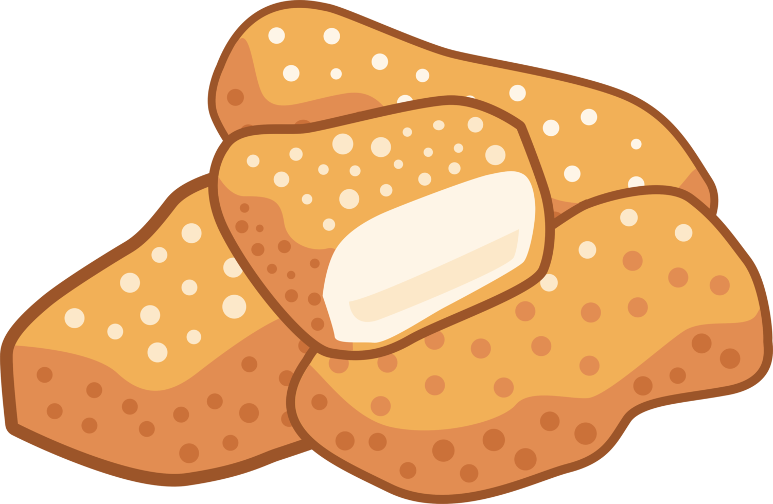 Nuggets png graphic clipart design