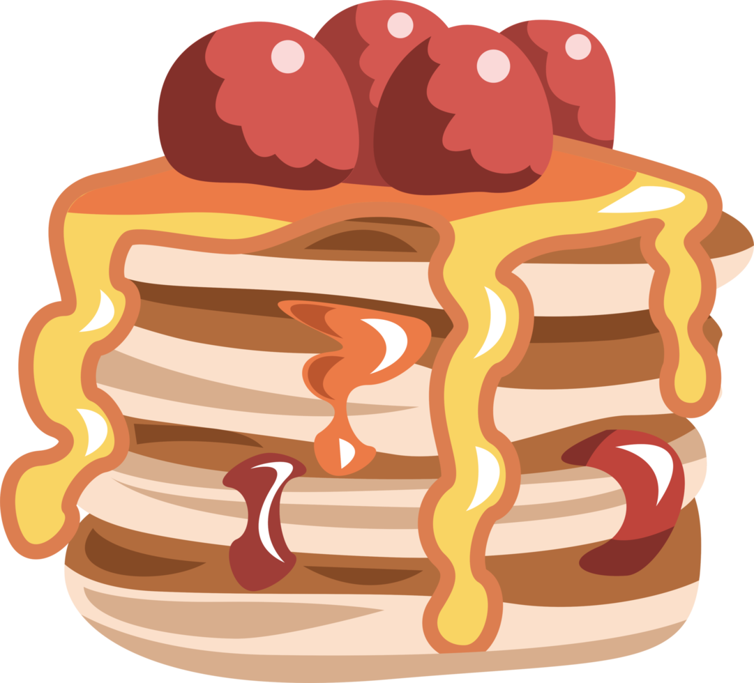Pancake png graphic clipart design