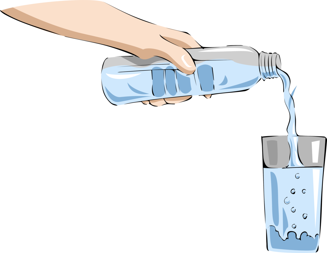 Drinking water png graphic clipart design