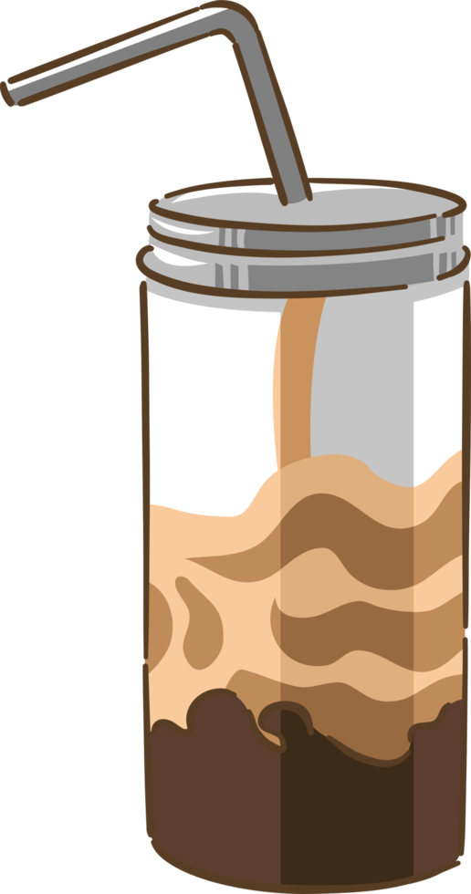 Bubble tea png graphic clipart design