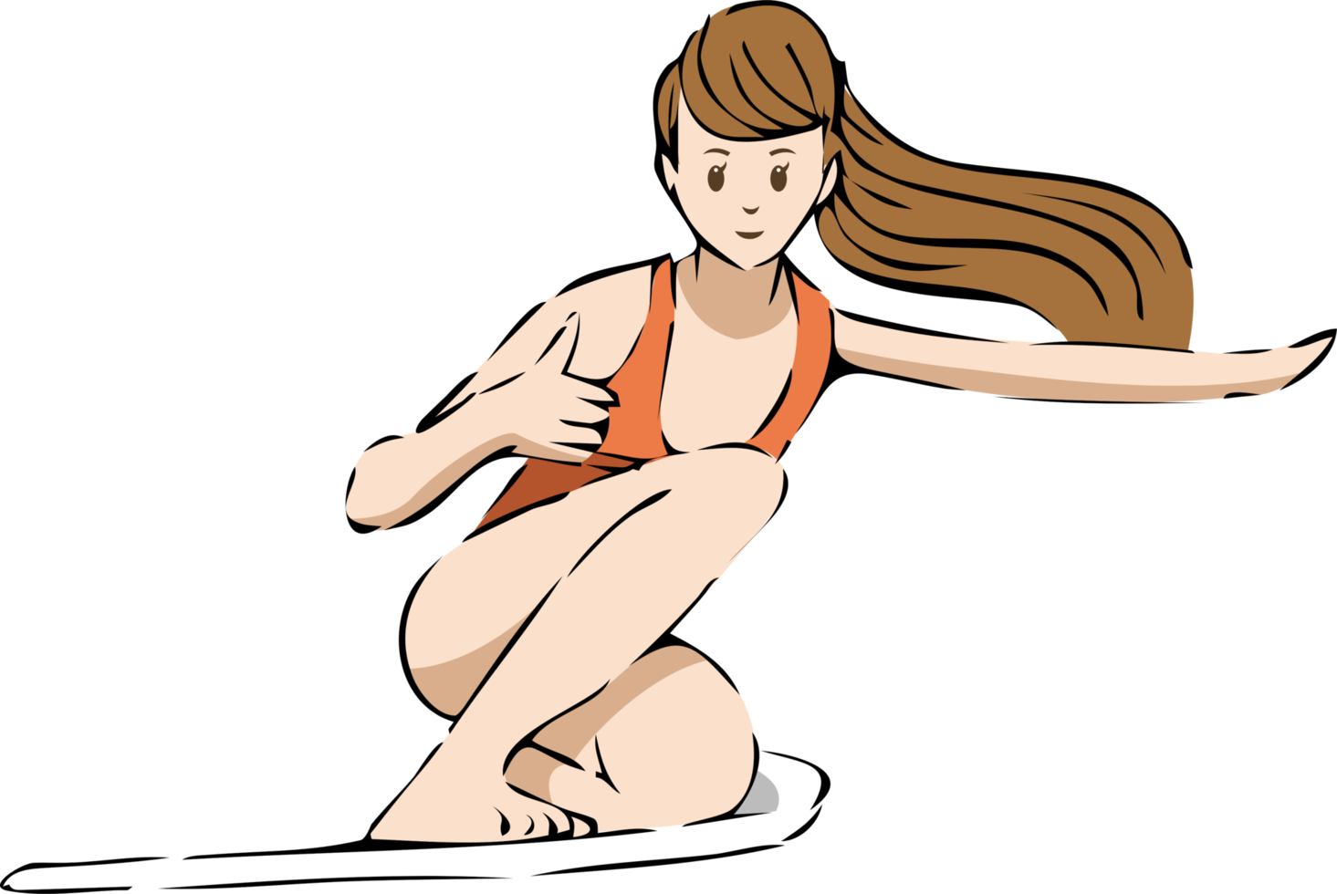 Surfen Spieler png Grafik Clip Art Design