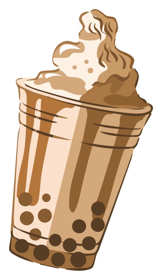 Bubble tea png graphic clipart design