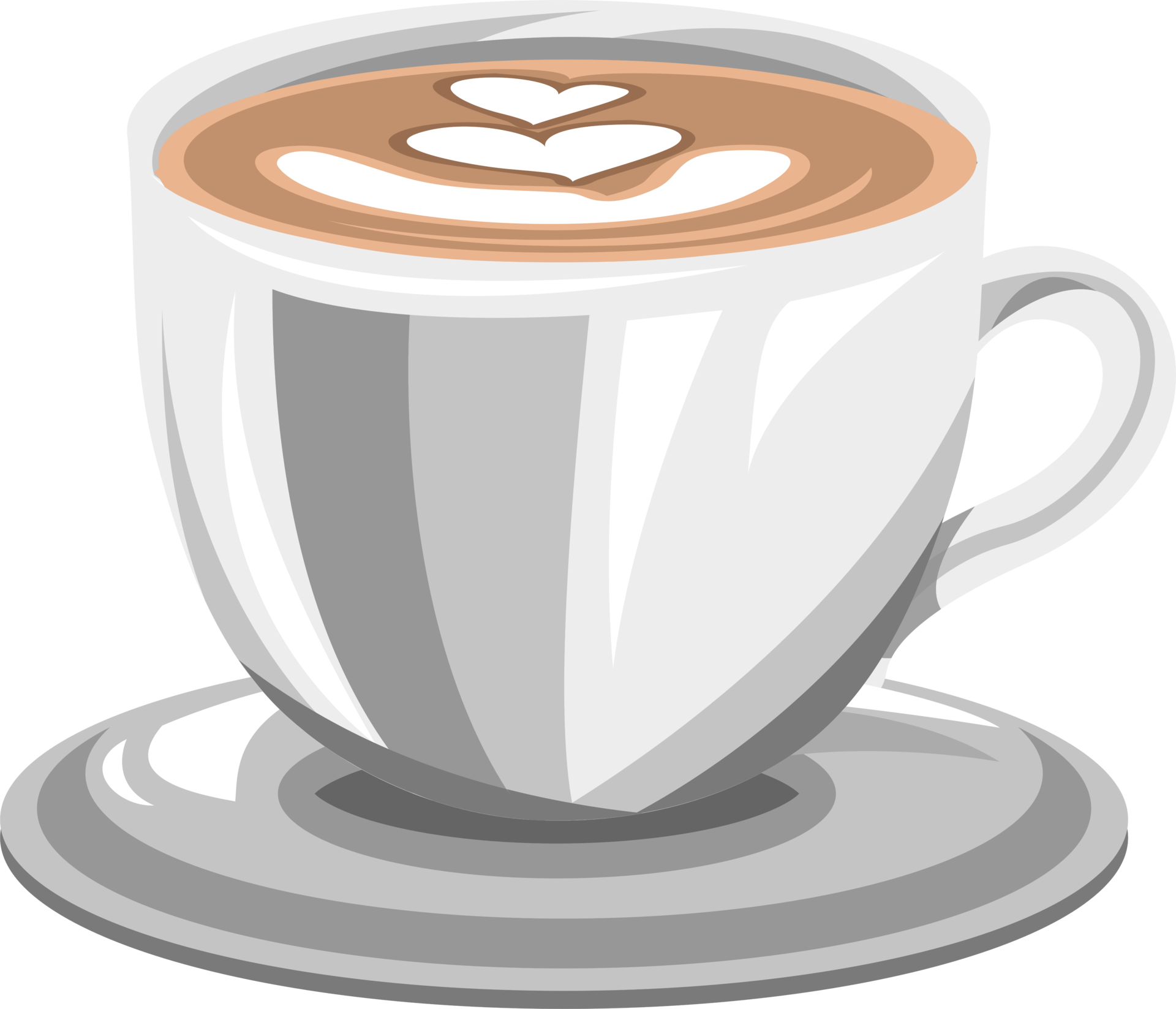 Top View Of Coffee Foam Art On Cup, Coffee, Foam, Art PNG Transparent Image  and Clipart for Free Download