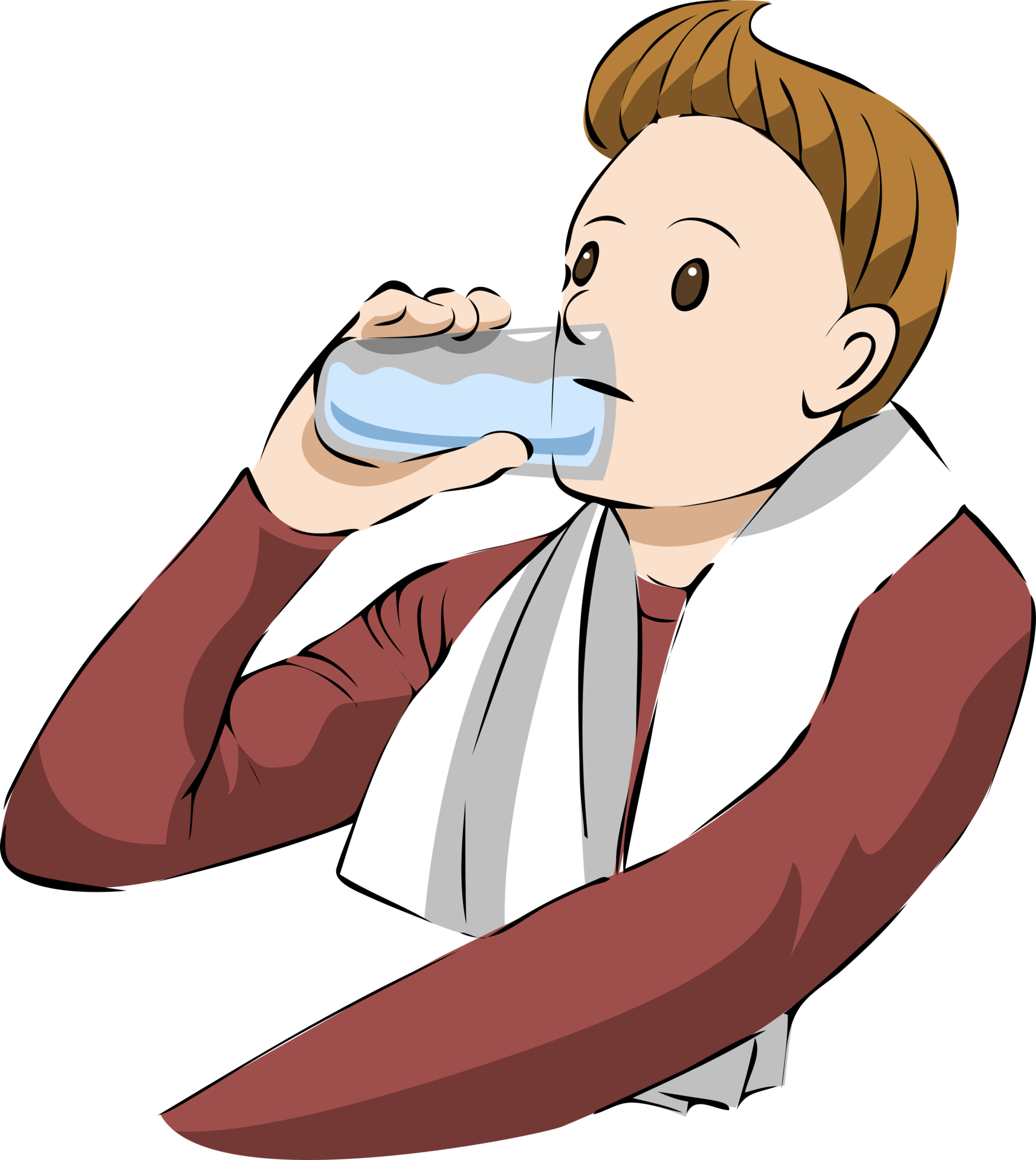 Drinking water png graphic clipart design 20002569 PNG